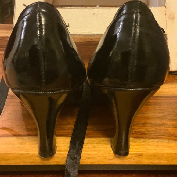 Madden Girl Rileigh Black Lace-Up Peep Toe Heels - Picture 6 of 6